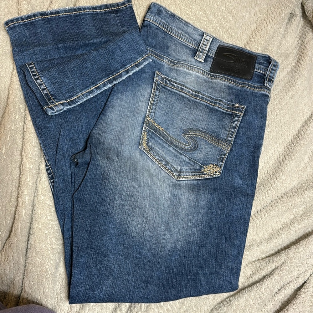 Silver Grayson Men’s EMC Denim Jeans Size 38 by 32
